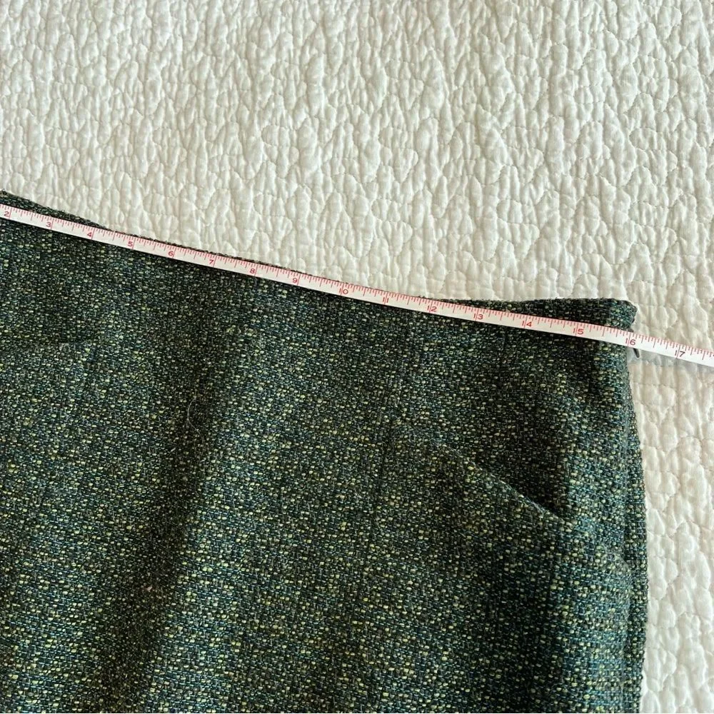 ✨‎ Outback Red Women’s Green Tweed Mini Skirt 10